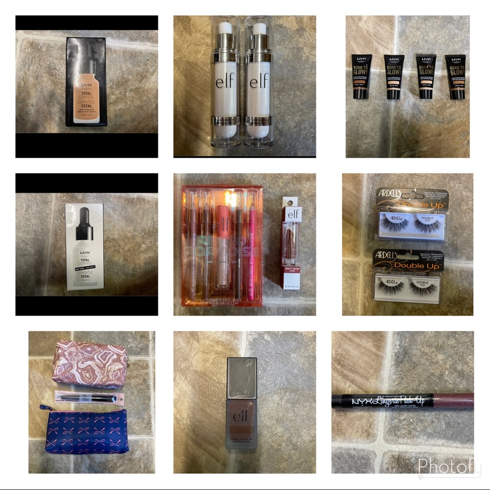 NEW HUGE MAKEUP BUNDLE ELF & NYX